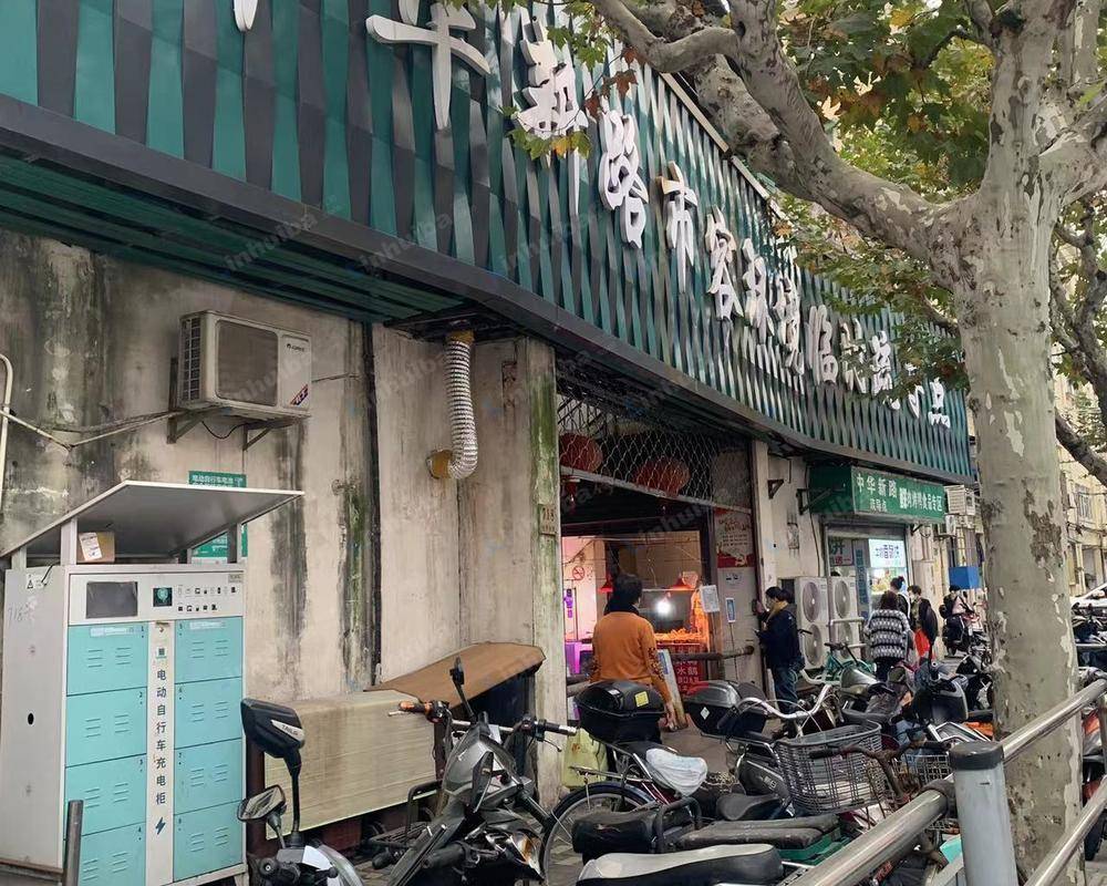 上海中华新路市容环境临时疏导点菜场